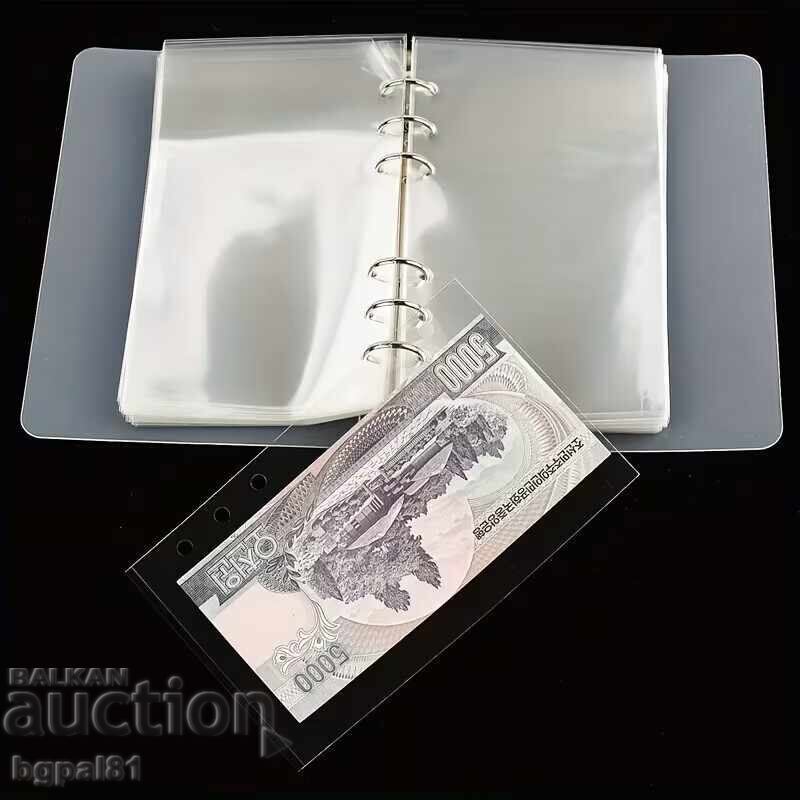 Album pentru Bancnote (+ 100 buzunare) Buzunar Îngroșat și Întărit cu preț € 9.99 | 19.54 BGN Album pentru Bancnote (+ 100 buzunare) Buzunar Îngroșat și Întărit cu preț € 9.99 | 19.54 BGN