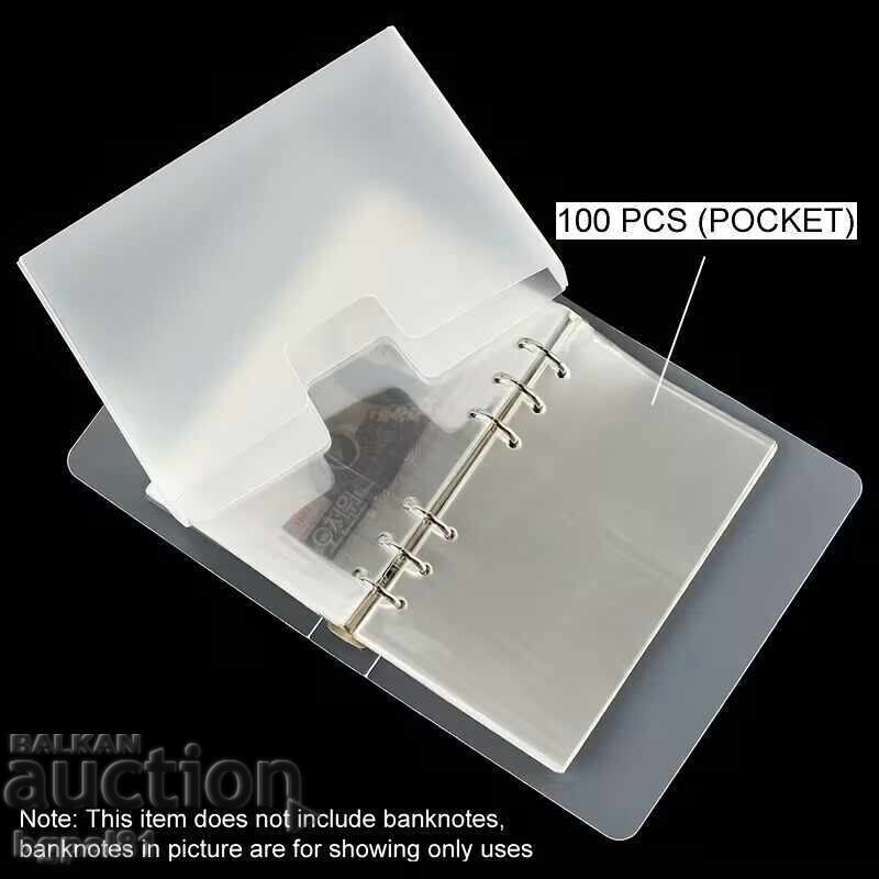 Album pentru Bancnote (+ 100 buzunare) Buzunar Îngroșat și Întărit - 7 Album pentru Bancnote (+ 100 buzunare) Buzunar Îngroșat și Întărit - 7