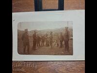 Ofițeri pe front Primul Război Mondial Regatul Bulgariei