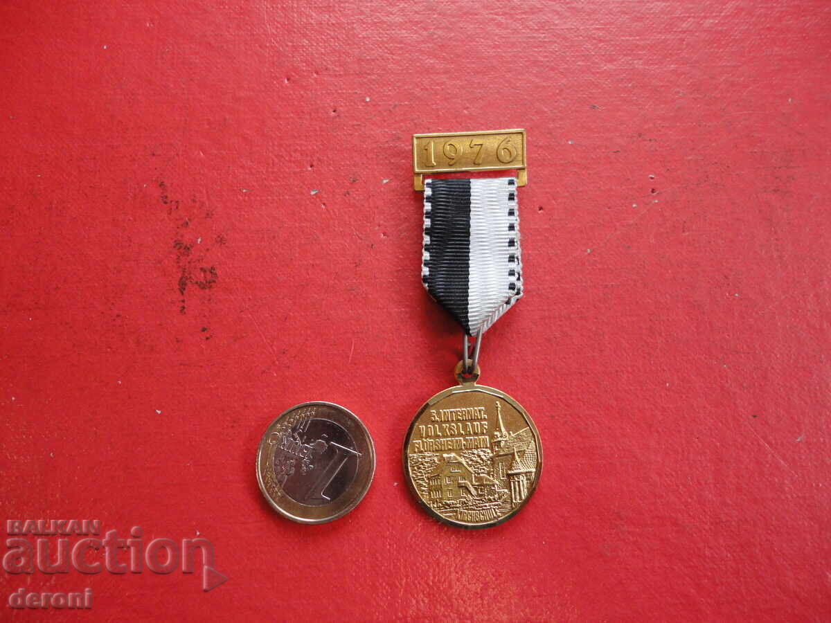 Medalie placată cu aur 1976