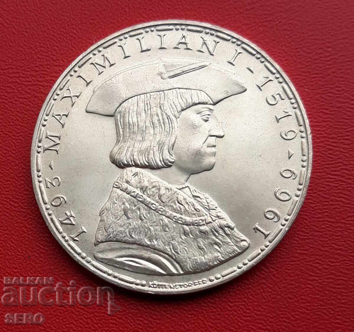 Австрия-50 шилинга 1969-450 г. от смъртта на  Максимилиан I с цена € 49.00 | 95.84 лв.