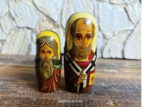 Set de matrioshka pictate manual cu motive religioase