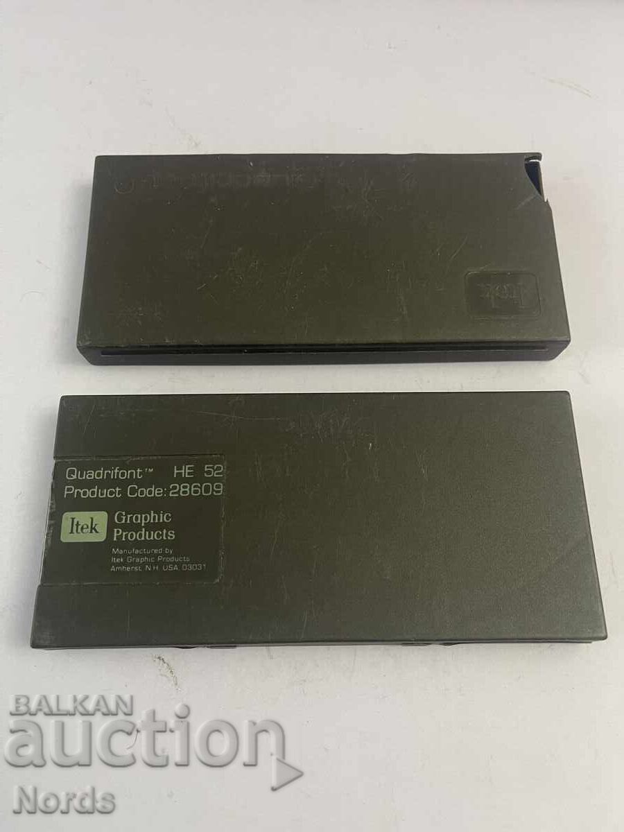 Retro font discs for phototypesetting with price € 0.01 | 0.02 BGN