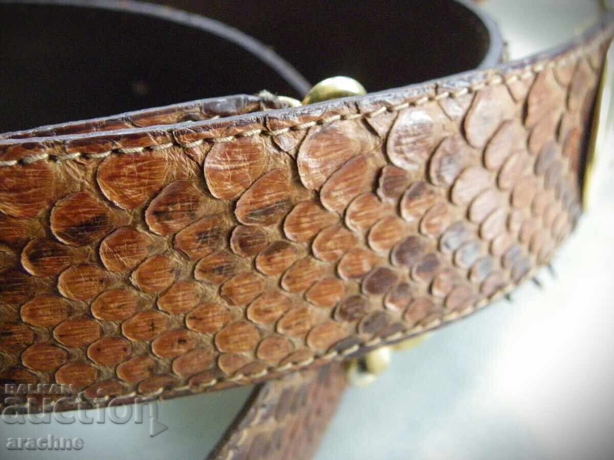 Δημοπρασία Γυναικεία ζώνη από δέρμα πύθωνα Βιρμανίας