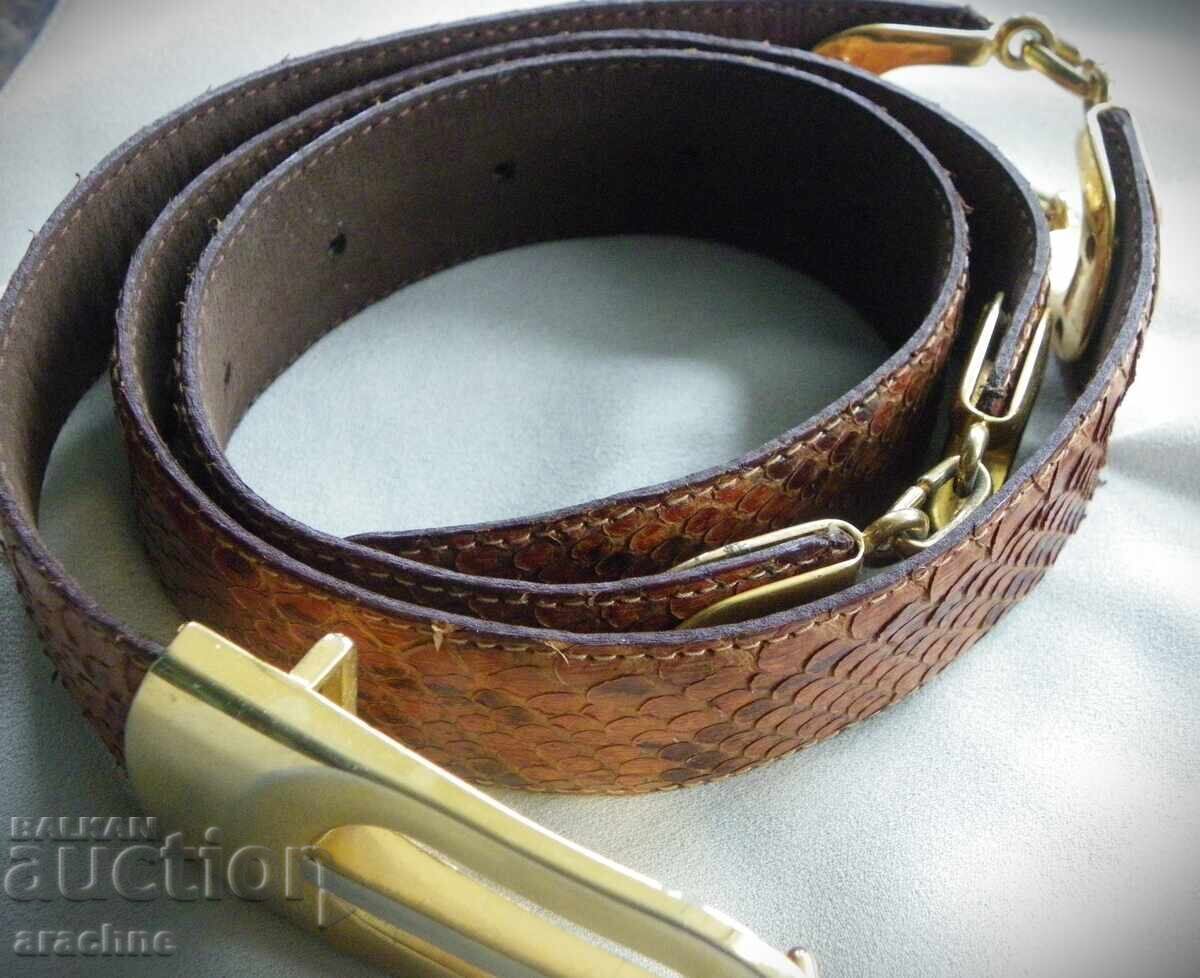 Γυναικεία ζώνη από δέρμα πύθωνα Βιρμανίας