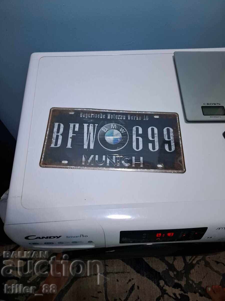 Plăcuță metalică BMW