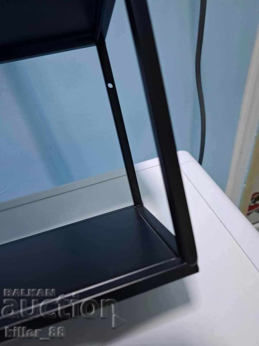 Μεταλλική ραφιέρα με καθρέφτη και κρεμάστρες - 5