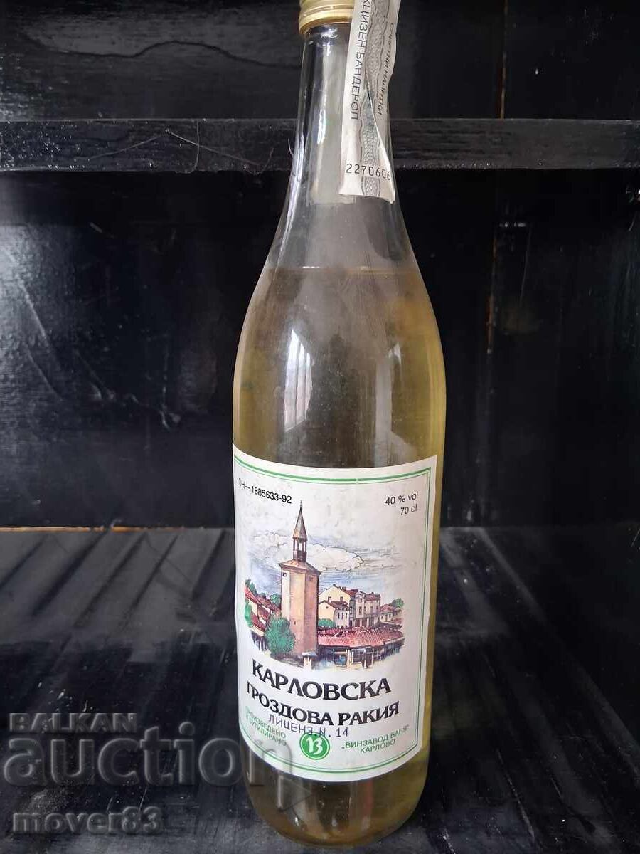 Old bottle Karlovska grozdova. 1992