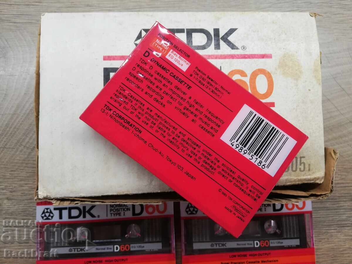 Lot 4 bucăți Casetă Audio Nouă TDK D60 Japonia 1985 - 7 Lot 4 bucăți Casetă Audio Nouă TDK D60 Japonia 1985 - 7