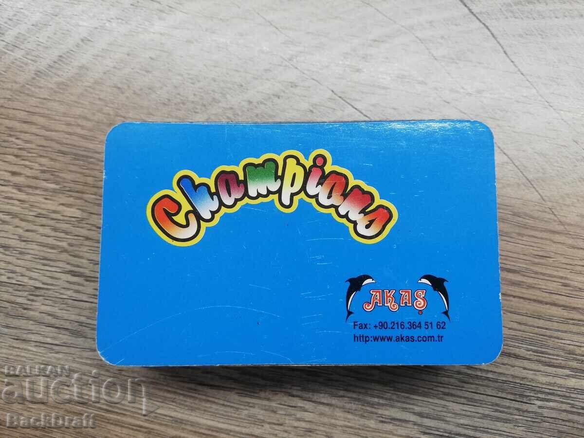 Κάρτες Παιχνιδιού Ποδοσφαιριστές από Τσίχλες Akas Champion Blue 2001 - 6 Κάρτες Παιχνιδιού Ποδοσφαιριστές από Τσίχλες Akas Champion Blue 2001 - 6
