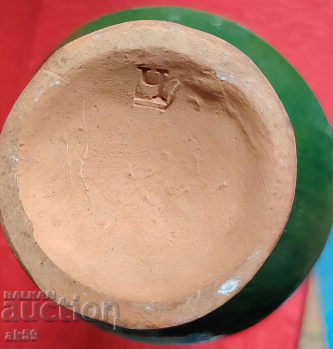 Доставка на Ваза зелена глазура - керамика.