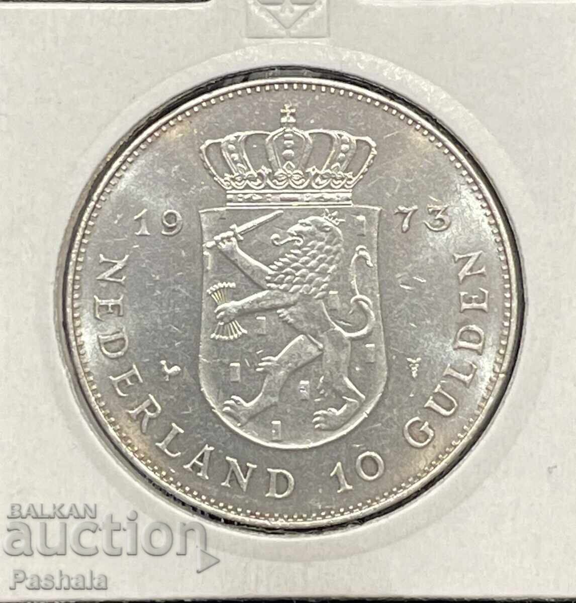 Ολλανδία 10 γκίλντερ 1973