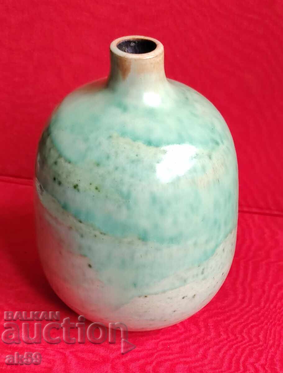 Ваза зелена глазура - керамика (СБХ) с цена € 15.00 | 29.34 лв.