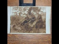 1918 Ofițeri pe front Primul Război Mondial Regatul Bulgariei