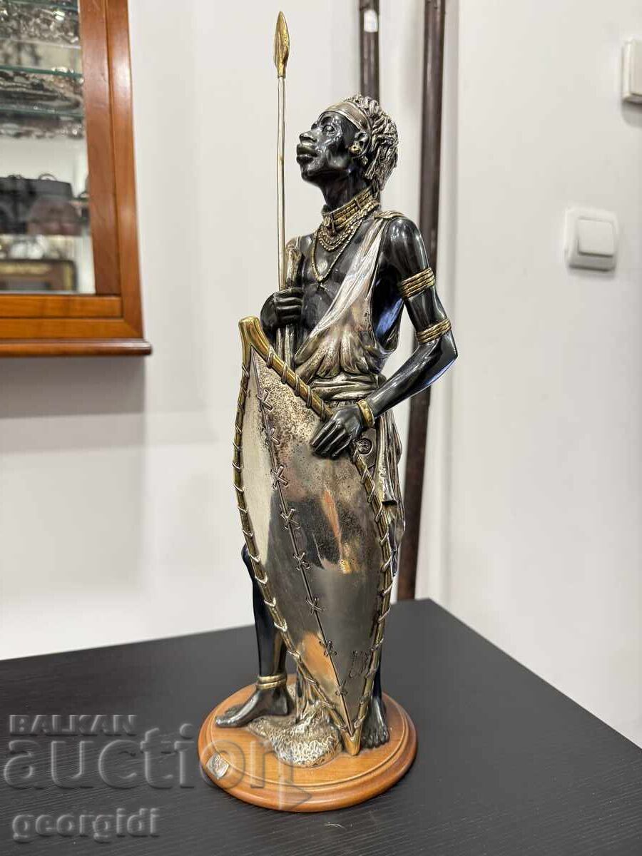 Italian silver figure Clarté from the Masai series. No. 7989 - 6 Italian silver figure Clarté from the Masai series. No. 7989 - 6