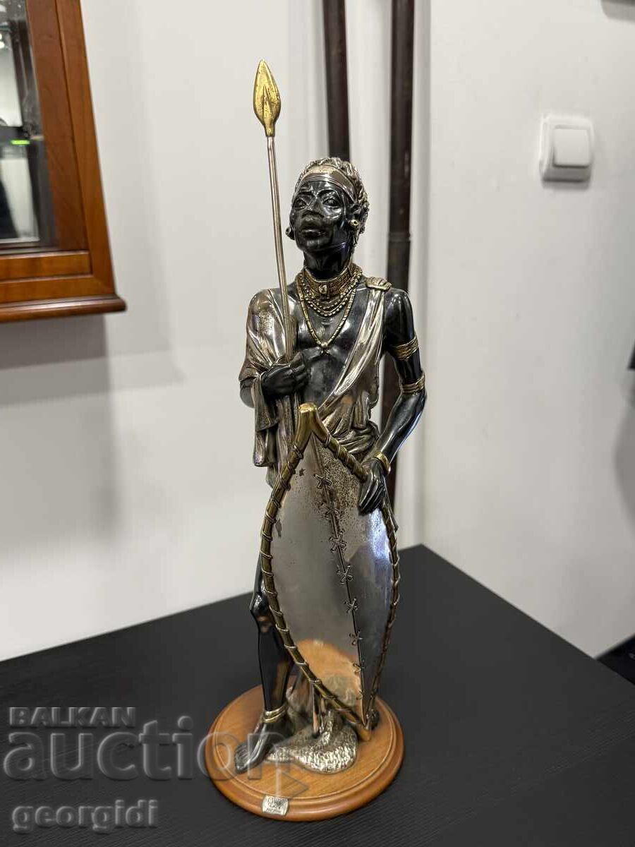 Italian silver figure Clarté from the Masai series. No. 7989 Italian silver figure Clarté from the Masai series. No. 7989