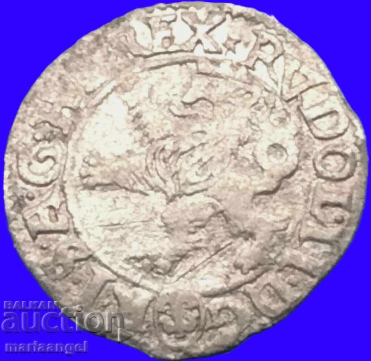 1 Groschen 1600 Austria Rudolf II Small Silver - 7