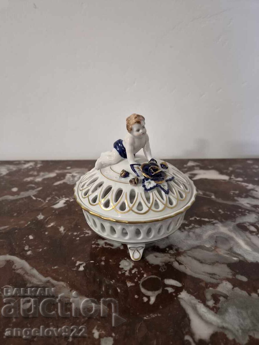 Beautiful German porcelain candy dish PMP Beautiful German porcelain candy dish PMP