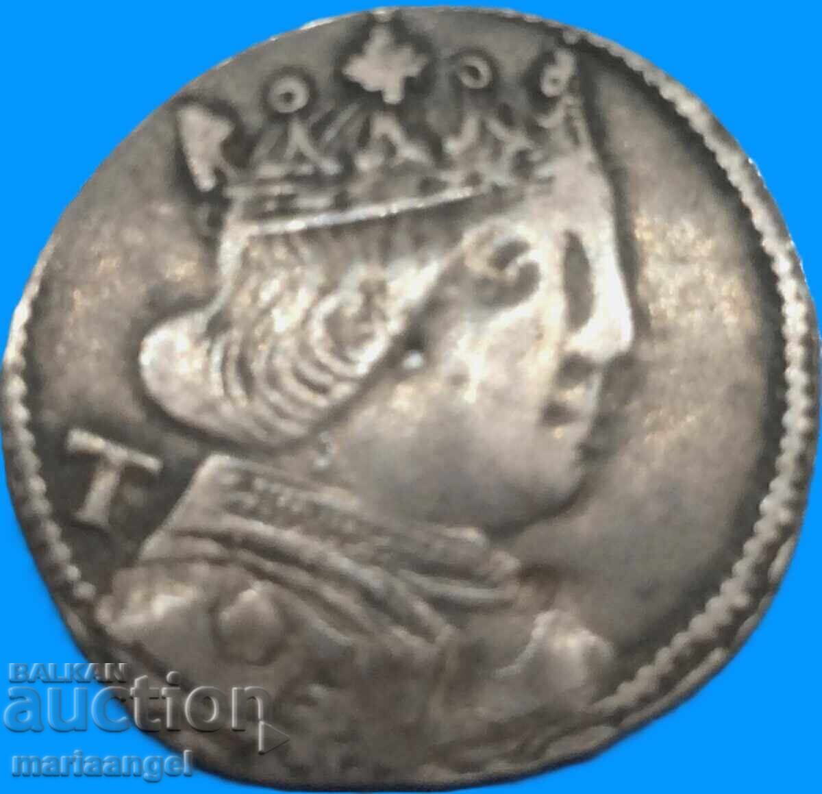 Regatul Napoli Coroana Ferdinand I / George îl învinge pe Dragoon - 6