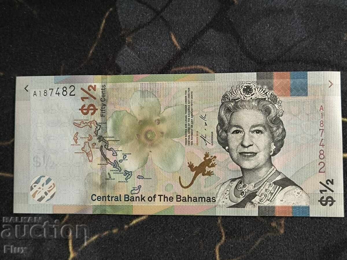 Τραπεζογραμμάτιο - Μπαχάμες - 1/2 (μισό) δολάριο UNC | 2019