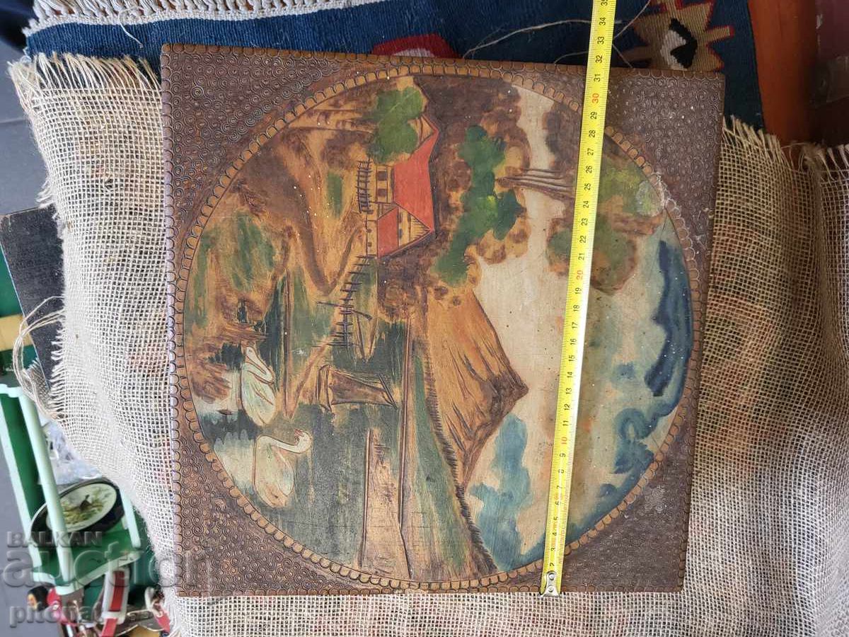 Μεγάλο ξύλινο ζωγραφισμένο κουτί - 5 Μεγάλο ξύλινο ζωγραφισμένο κουτί - 5