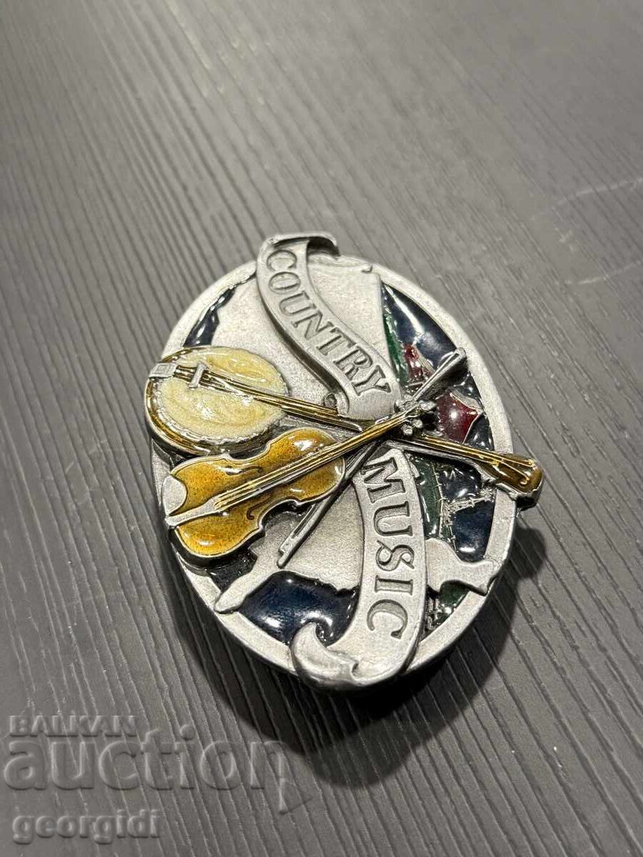 Δημοπρασία Vintage πόρπη ζώνης αφιερωμένη στην κάντρι μουσική №7990