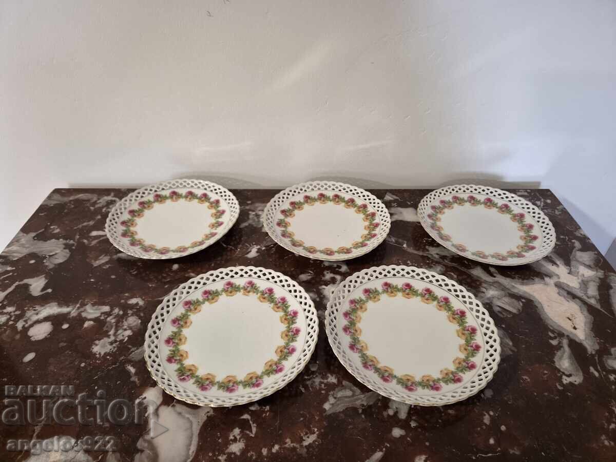 Баварски порцеланови десертни чинийки!!!