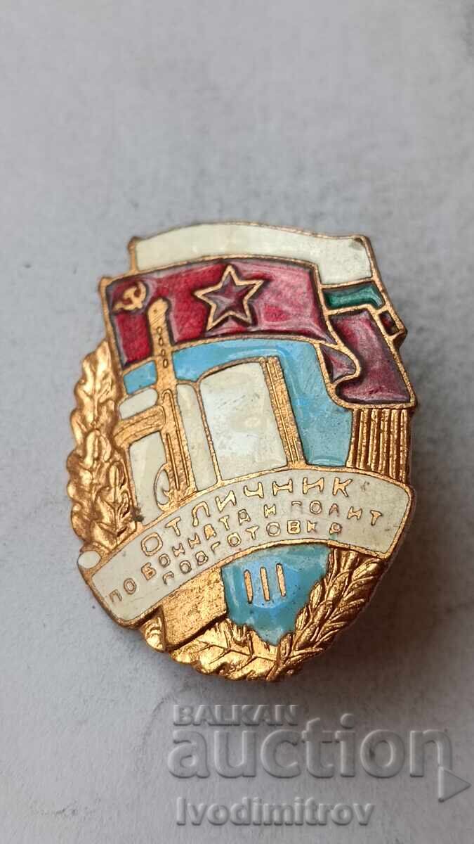 Insignă de merit pentru pregătire militară și politică, clasa a III-a Insignă de merit pentru pregătire militară și politică, clasa a III-a