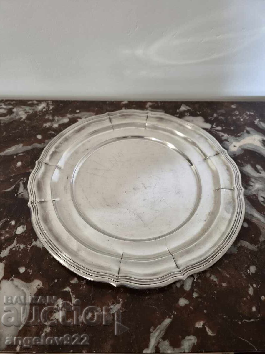 Silver-plated metal tray PRIMA NS