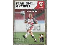 Stuttgart Hamburger SV Bundesliga Balakov Program Fotbal