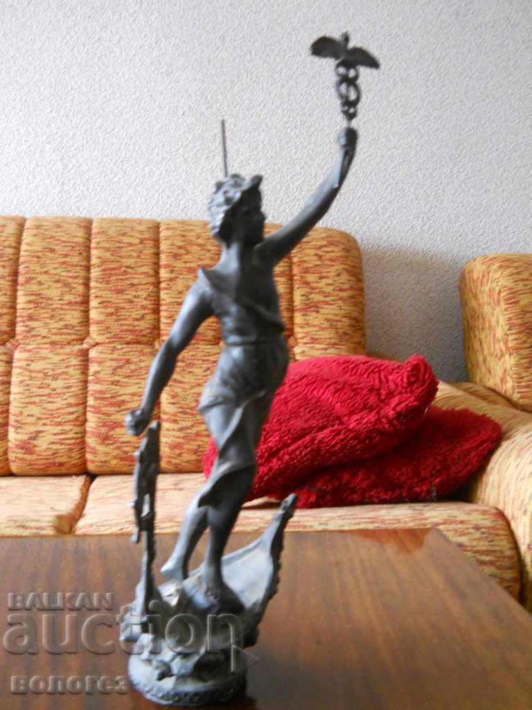 Παλαιό ψευδάργυρο ειδώλιο του θεού Ερμή με τιμή € 76.80 | 150.21 BGN Παλαιό ψευδάργυρο ειδώλιο του θεού Ερμή με τιμή € 76.80 | 150.21 BGN