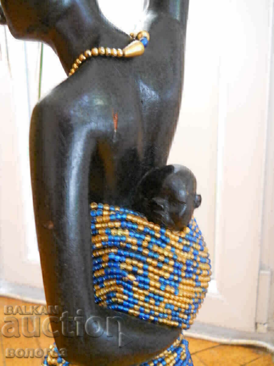 Veche figurină africană din lemn - 5