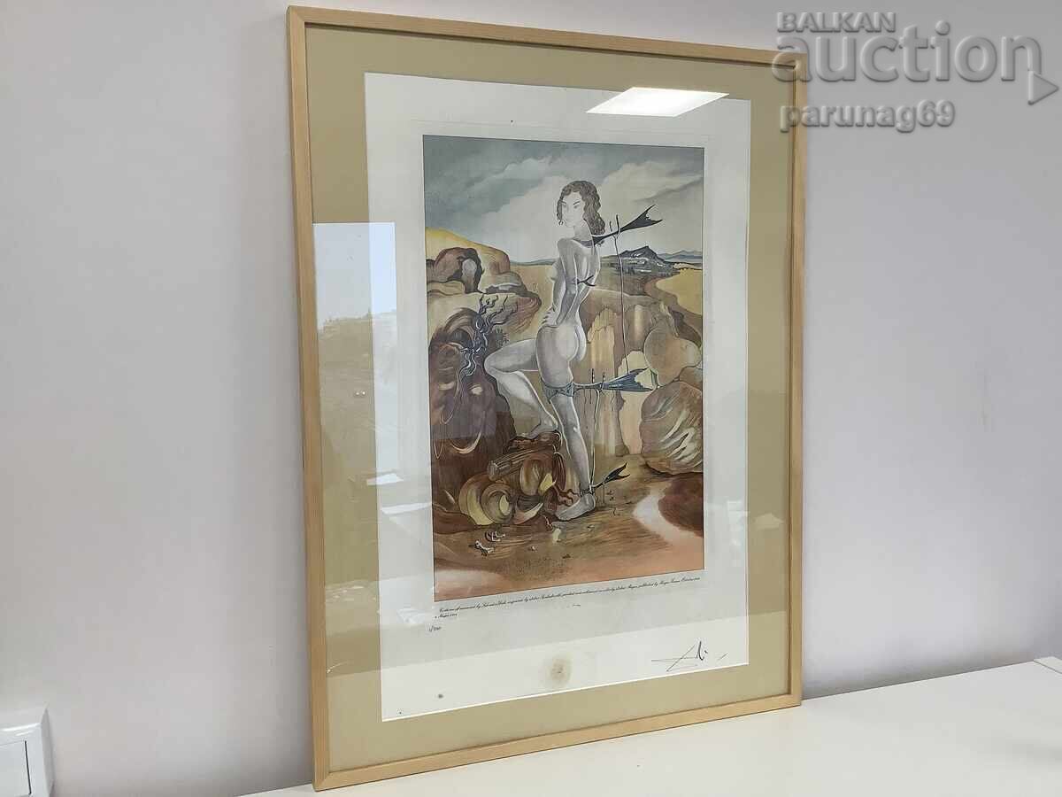 Оригинална литография на Салвадор Дали (1904 - 1989)