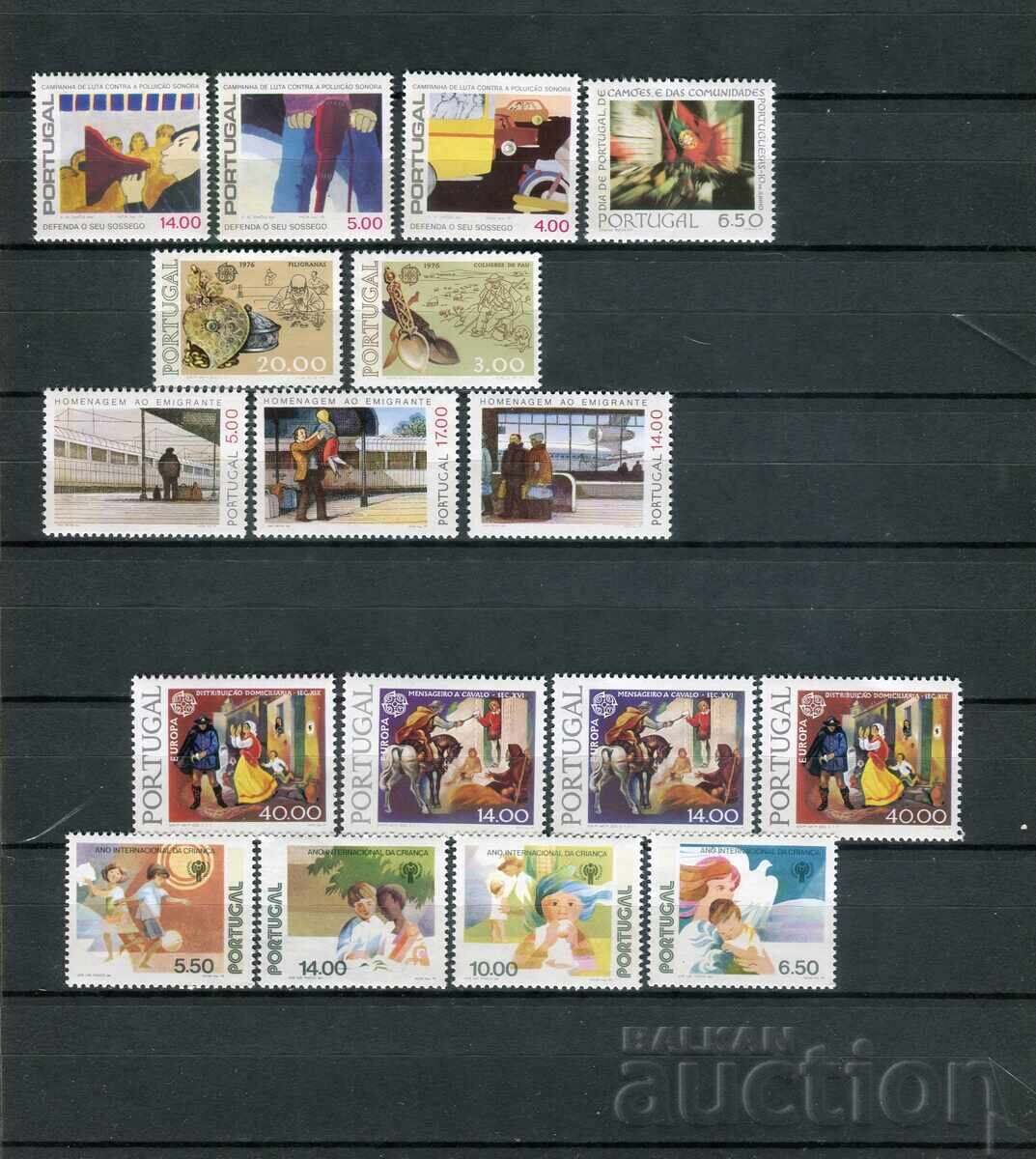 Licitație Portugalia 1979+76 ani MnH - Lot serii complete [ 41 timbre ]