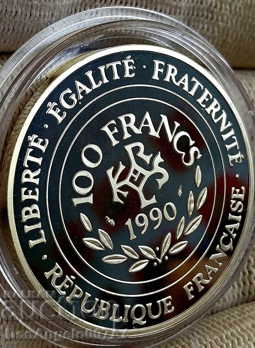 100 franci 1990 PROOF Argint! cu preț € 25.00 | 48.90 BGN
