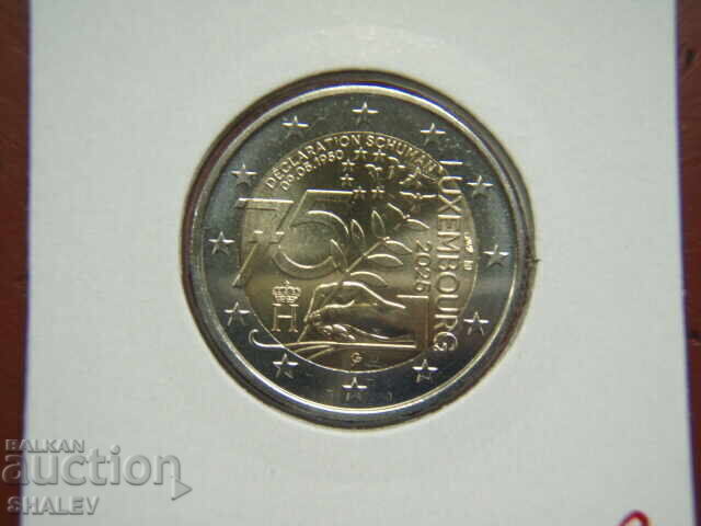 2 Euro 2025 Luxembourg "75 years" / Люксембург (2) - 2 евро с цена € 12.89 | 25.21 лв.