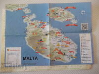 Χάρτης της Μάλτας και της Βαλέτα