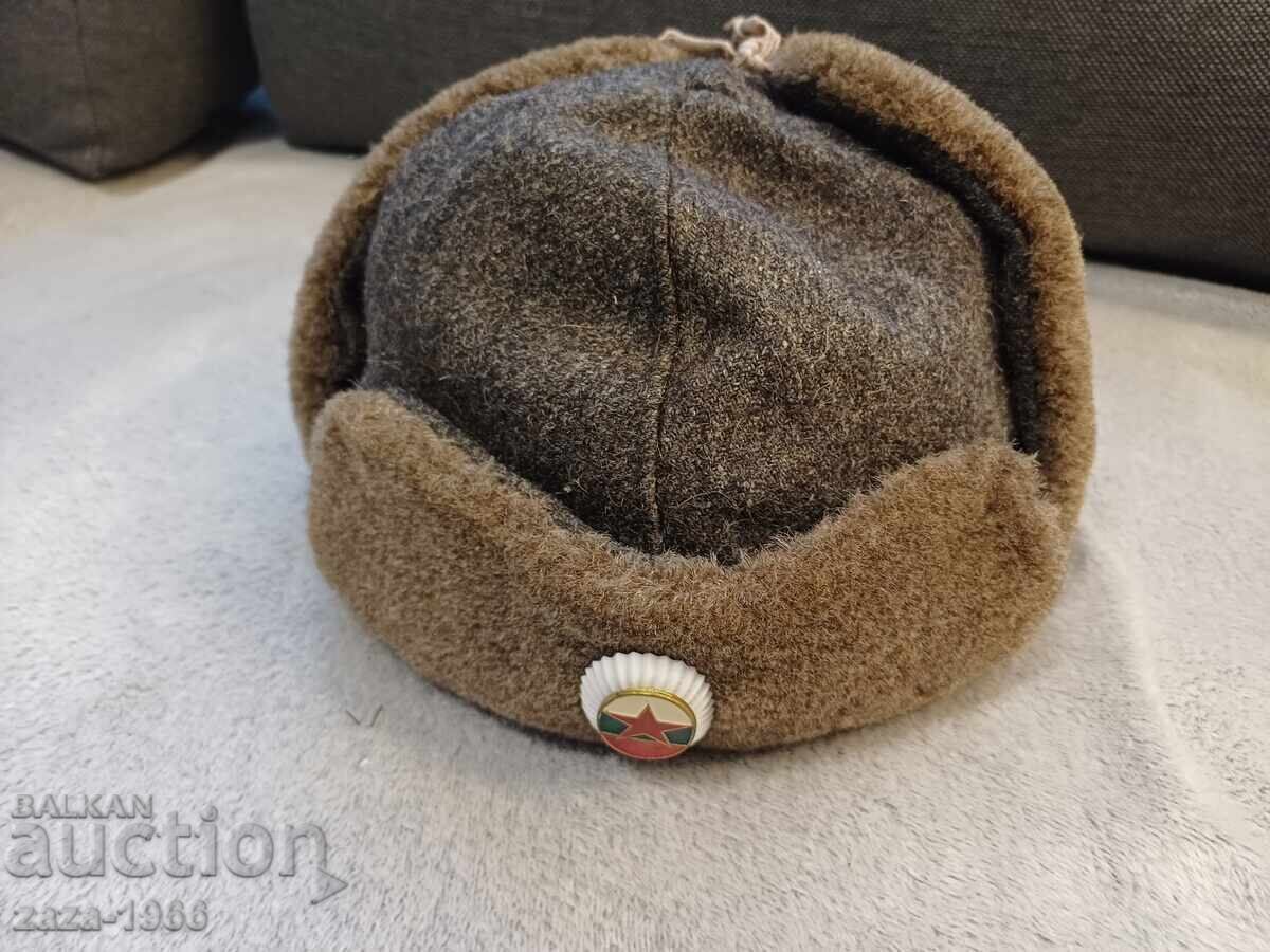 Mantou de iarnă militar cu căciulă - 5