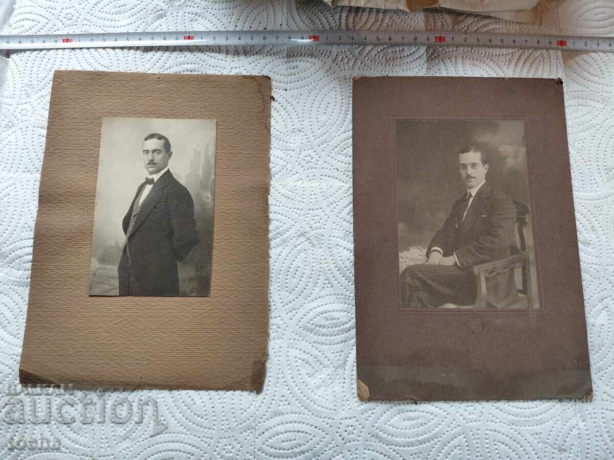 Vechi fotografii de studio, carton, Ruse