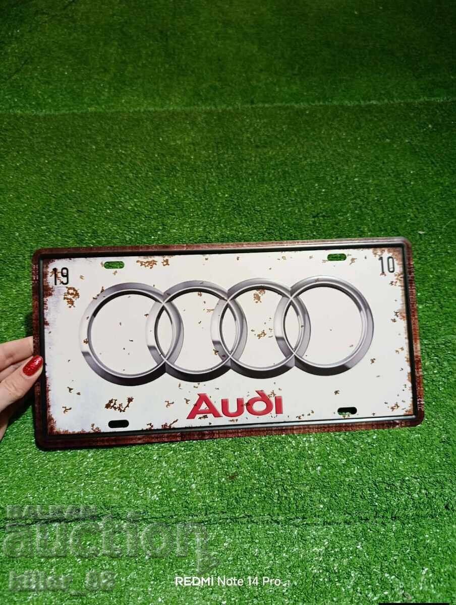 Metal sign Audi