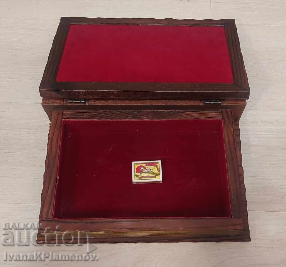 Кутия дървена отлична голяма за ценители 35см 25см - 7