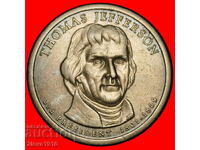 JEFFERSON 1801-1809: SUA ★ 1 DOLAR 2007P!