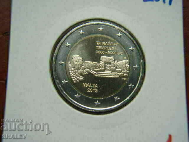 Licitație 2 euro 2019 Malta "Ta'Hagrar Temples" (1) Malta Unc (2 euro)