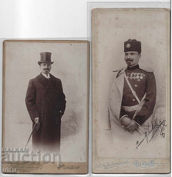 Bulgaria, două fotografii originale ale gen. P. Lolov cu autografe