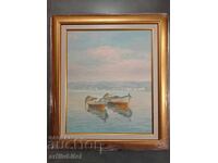 Ανατόλι Παναγκόνοφ - ελαιογραφία σε καμβά, 59 x 51 εκ