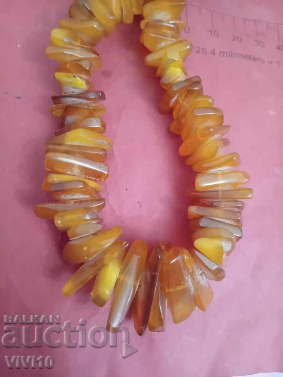 Licitație Colier vintage din chihlimbar 55cm