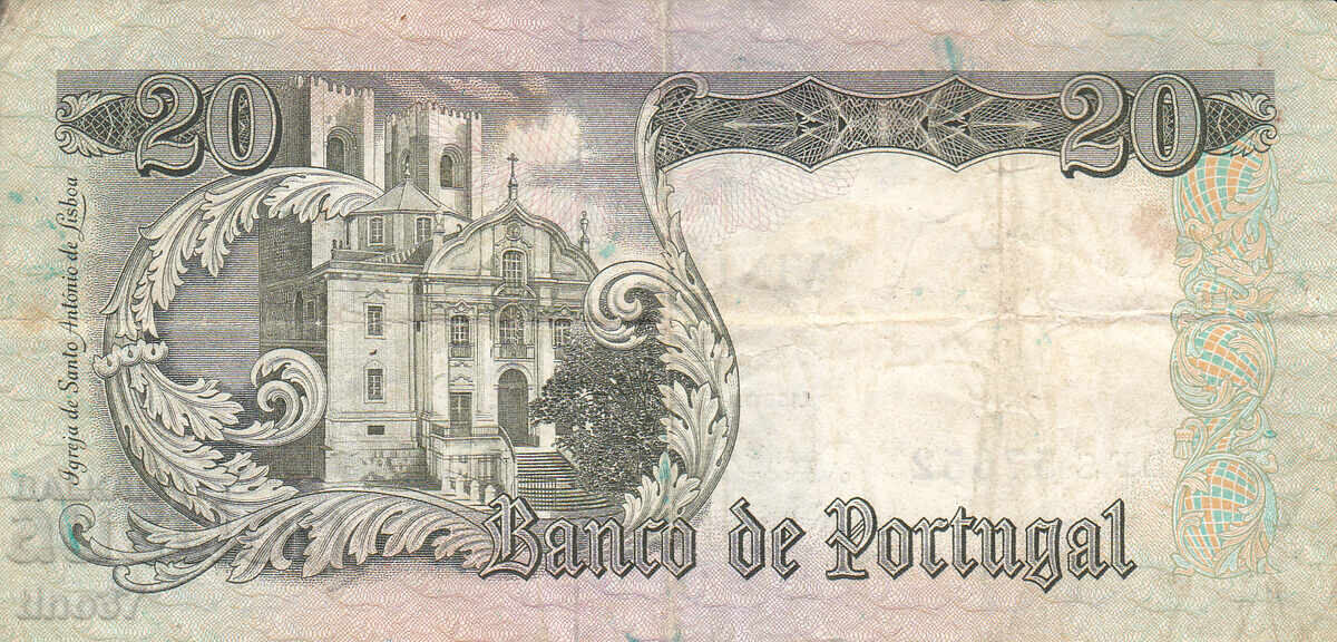 Licitație tino37- PORTUGALIA - 20 ESCUDOS - 1964 - F+