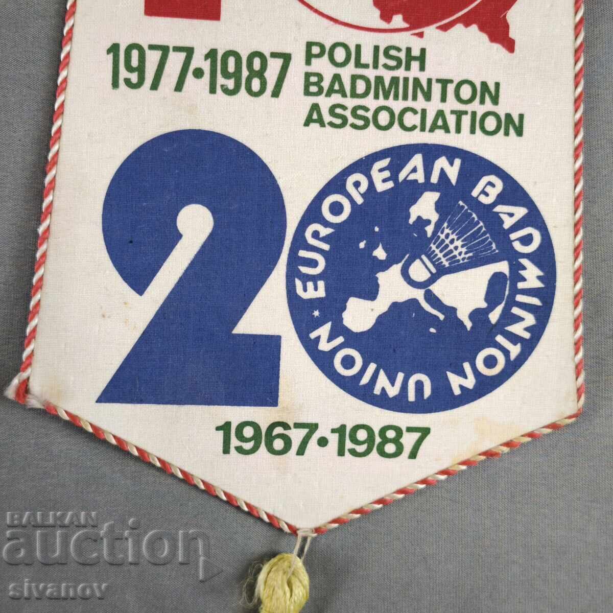 Δημοπρασία Σημαία από το 1987 για τα 20 χρόνια του πολωνικού μπάντμιντον #6371