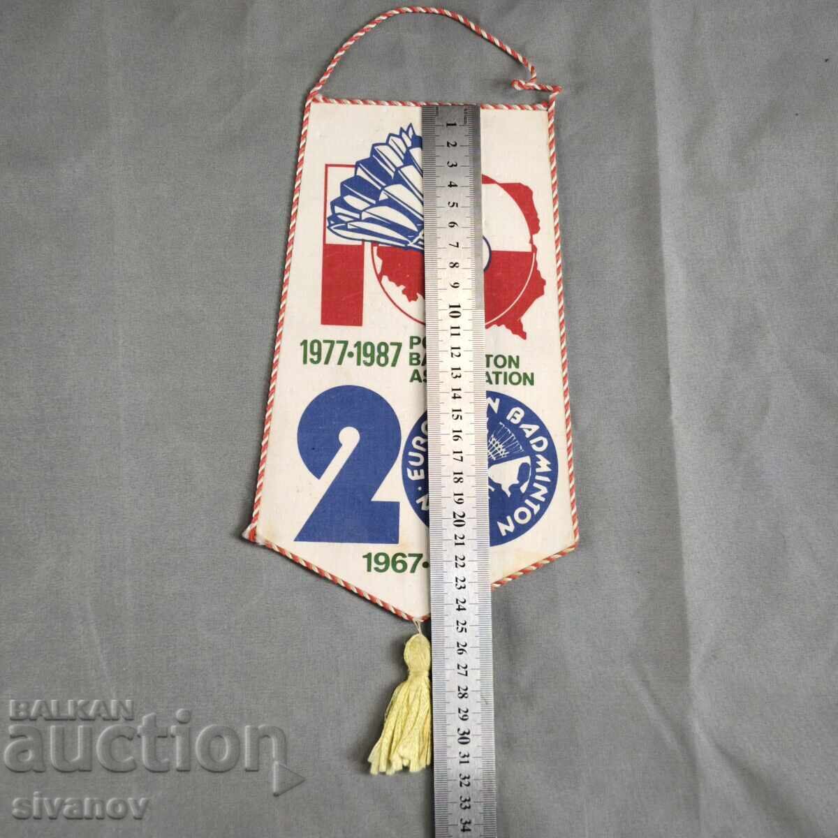 Σημαία από το 1987 για τα 20 χρόνια του πολωνικού μπάντμιντον #6371 - 6