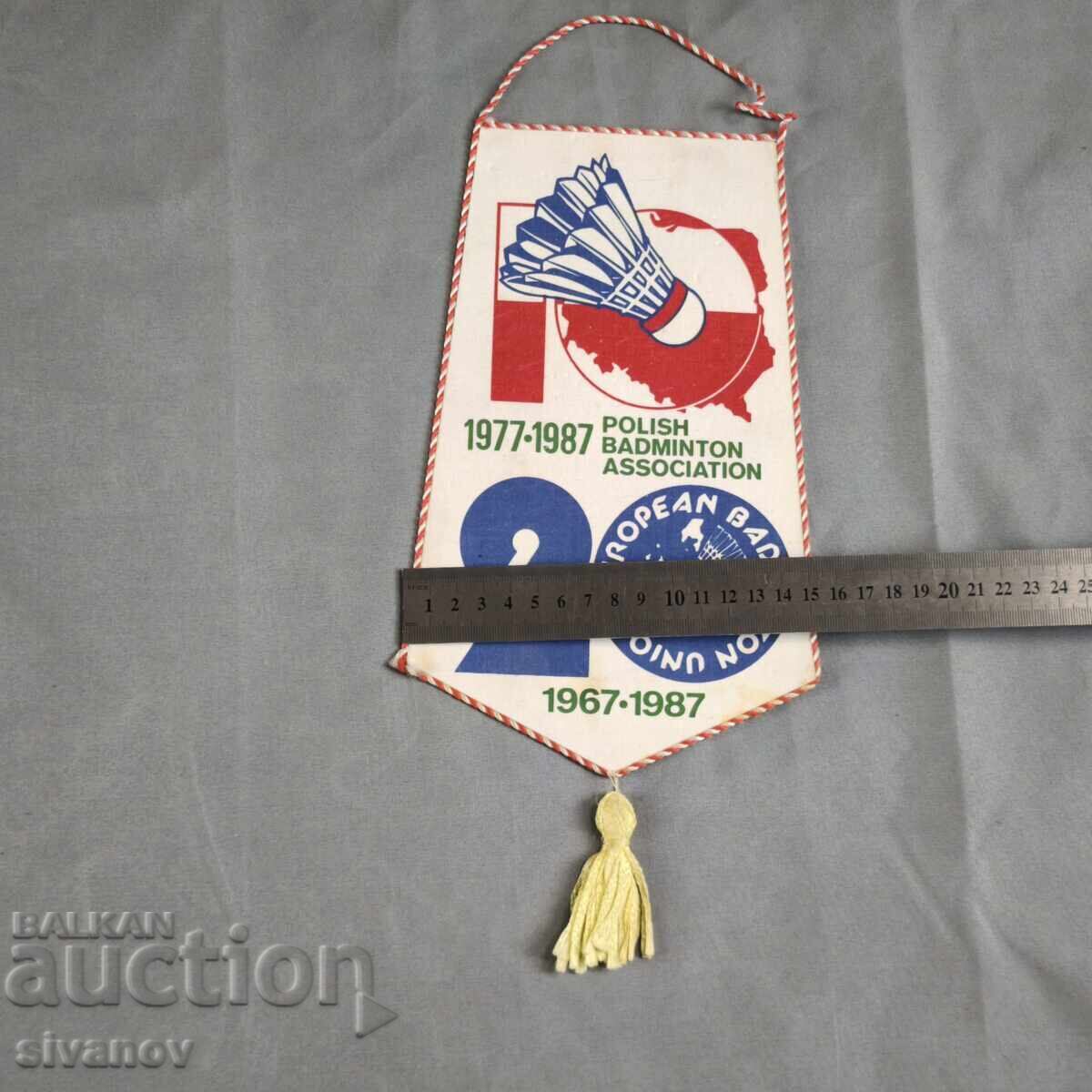 Σημαία από το 1987 για τα 20 χρόνια του πολωνικού μπάντμιντον #6371 - 7